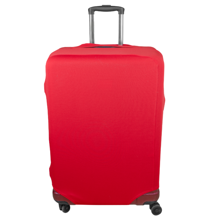 Husa de protectie pentru valiza, elastica, ajustabila, 73x50x30 cm L, rosu