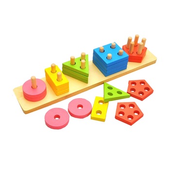 Sortator din lemn cu 20 de forme geometrice JE30 Sortator din lemn cu 20 de forme geometrice JE30