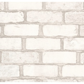 Tapet imitatie caramida, alba, superlavabil, vinil, rezistent la apa, pentru bai si bucatarii, Caramida alba 5522-06 Tapet imitatie caramida, alba, superlavabil, vinil, rezistent la apa, pentru bai si bucatarii, Caramida alba 5522-06