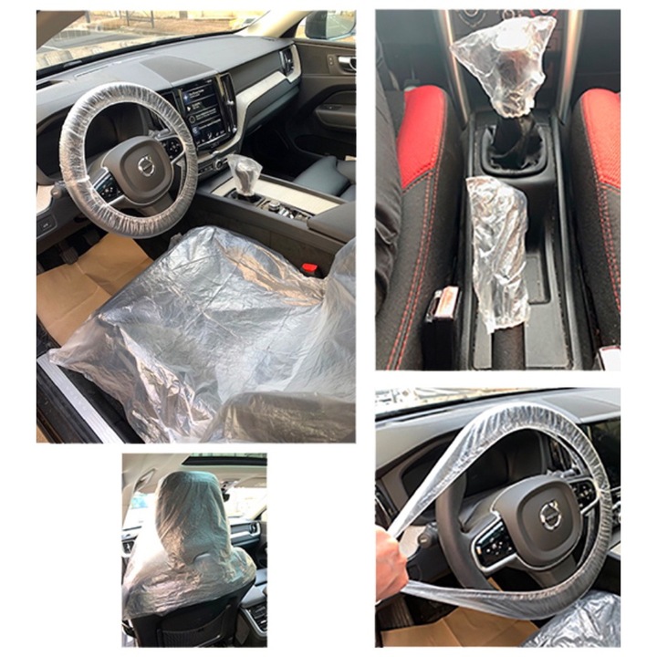 Set 100 de bucati Kit protectie interior auto 5 in 1