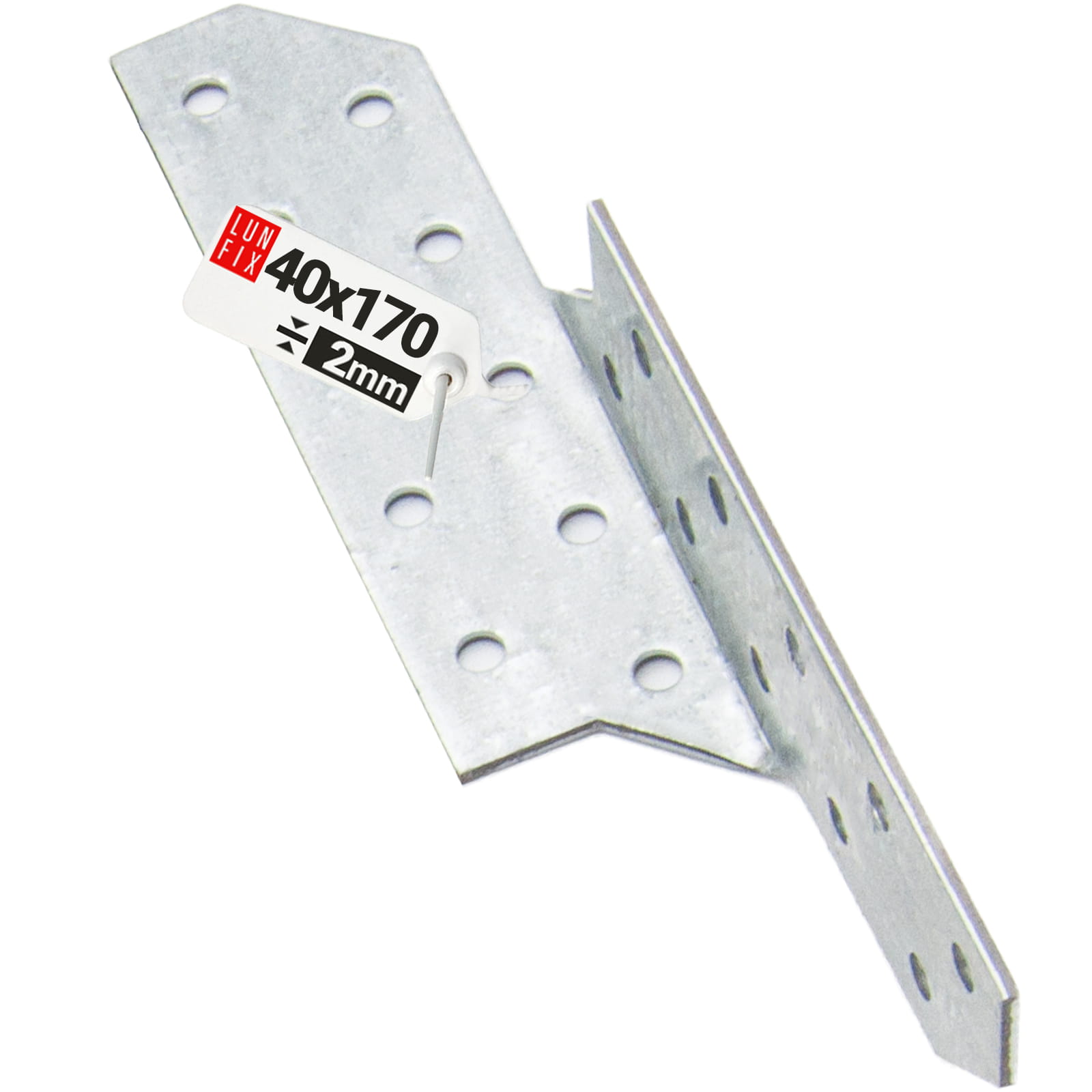 Conector capriori tamplarie Lun Fix, dreapta, 170x40 mm, 20 gauri