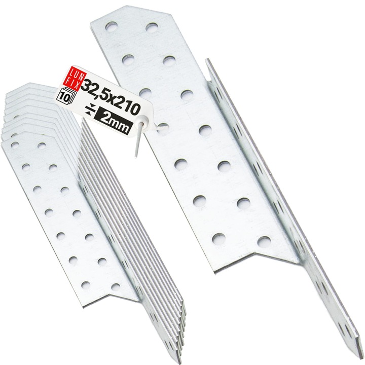 Conector caprior LK4, Lun Fix, tamplarie, 210x32,5 mm, DREAPTA, 10 buc