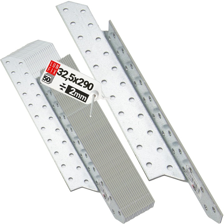 Conector caprior LK8, Lun Fix, tamplarie, 290x32,5 mm, DREAPTA, 50 buc