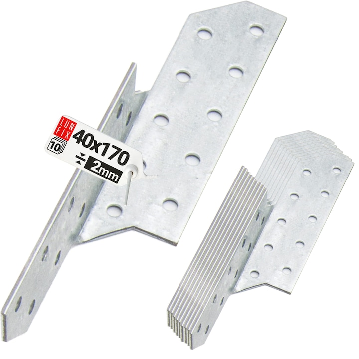 LK1 szarufa összekötő Lun Fix illeszték, 170x40 mm BALOS 10 db
