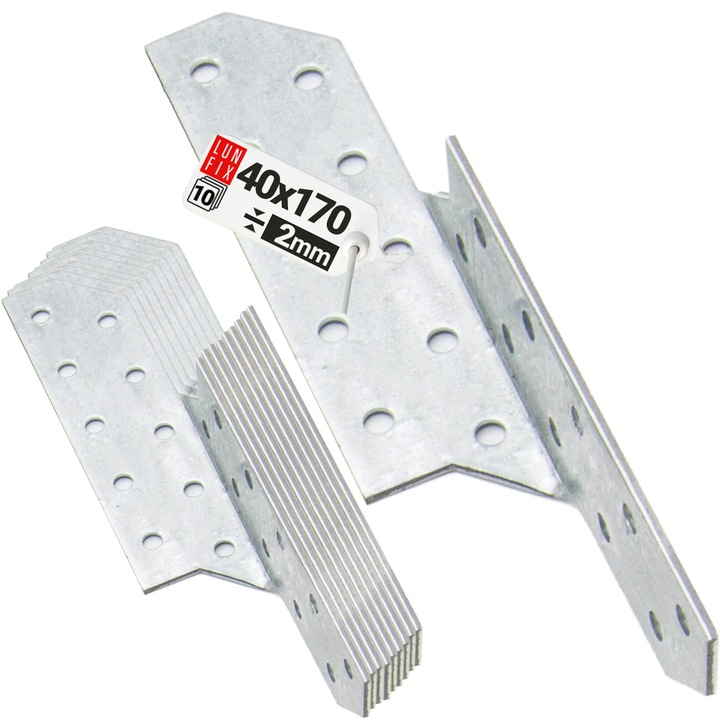 LK2 Lun Fix szarufaösszekötő, 170x40 mm JOBBOS, 10 db