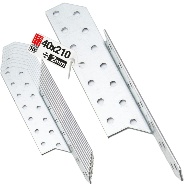 Conector capriori LK4, Lun Fix, tamplarie, 210x40 mm, DREAPTA, 10 buc