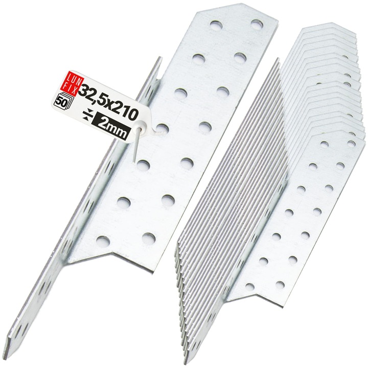 Conector caprior LK3 tamplar Lun Fix, 210x32,5 mm STANGA 50 buc