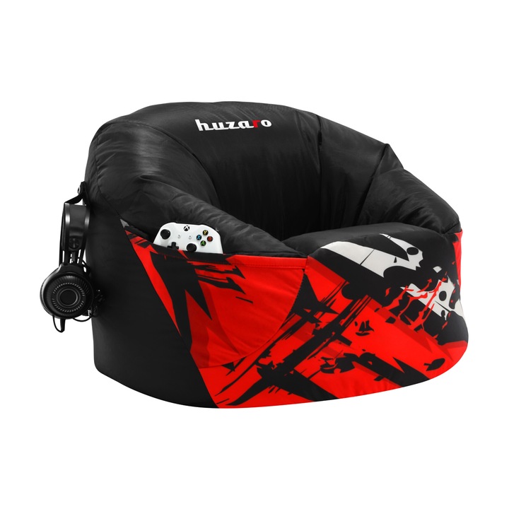 Fotel Huzaro Winner 4.0, vízálló, 2 személyes, fogantyúval, önösszecsukható, Fekete