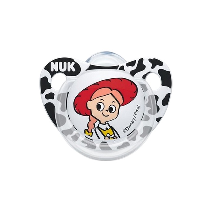 Nuk Disney Disney Бебешка ортодонтична силиконова залъгалка 730411-1, бяла 6-9 месеца 9-12 месеца 14+