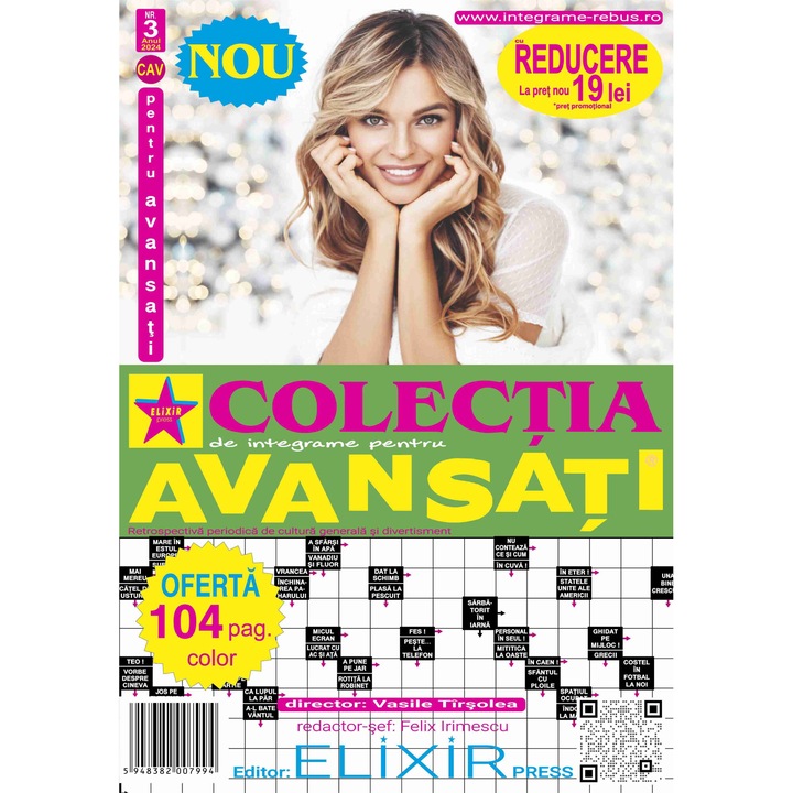 Integrame, Elixir Press, Colectia de integrame pentru avansati nr 3, 104 pagini