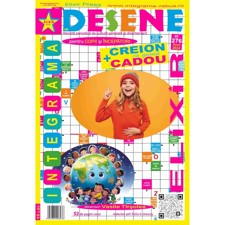 Integrame, Elixir Press, Integrama cu Desene nr 276, 52 pagini