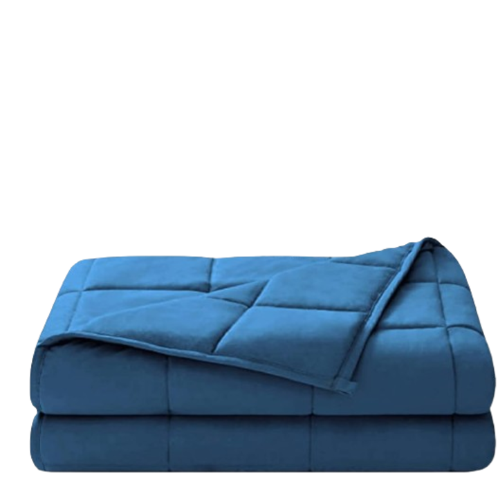 Súlyozott takaró, 9,5 kg, 155 x 200 cm, kék