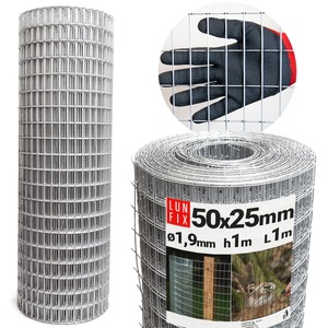 Plasa sudata 100 cm, dimensiunea ochiului 50x25, diametru 1,9 mm, zincata, 1 metru, Lun Fix