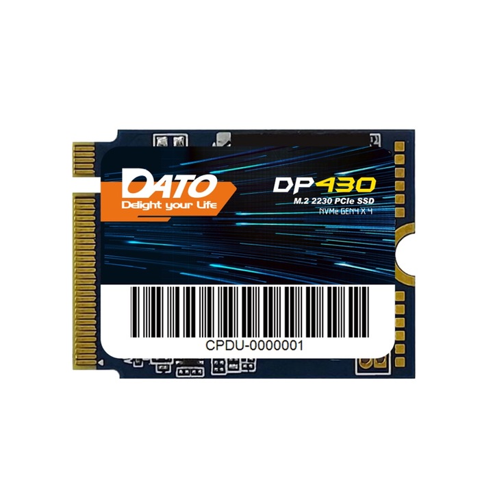 Belső SSD merevlemez PCIe PCIe Gen4x4 1TB, 5000MB/s - Dato DP430 (DP430SSD-1TB), fekete