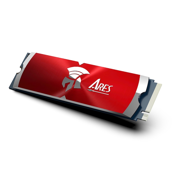 Belső merev SSD belső PCIe Gen4x4 8 TB, 7200 MB/s - Dato Ares Dark Sword (ARSDSR-8TB), piros