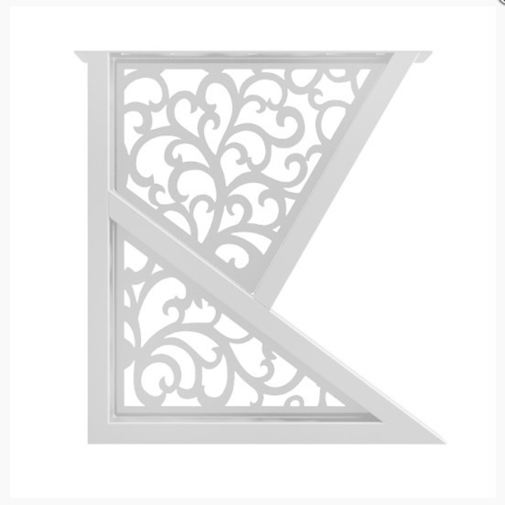 Picioare metalice masa, set metal, 2 bucati, mobilier dining, 65x8x72 cm, negre ALB, buz