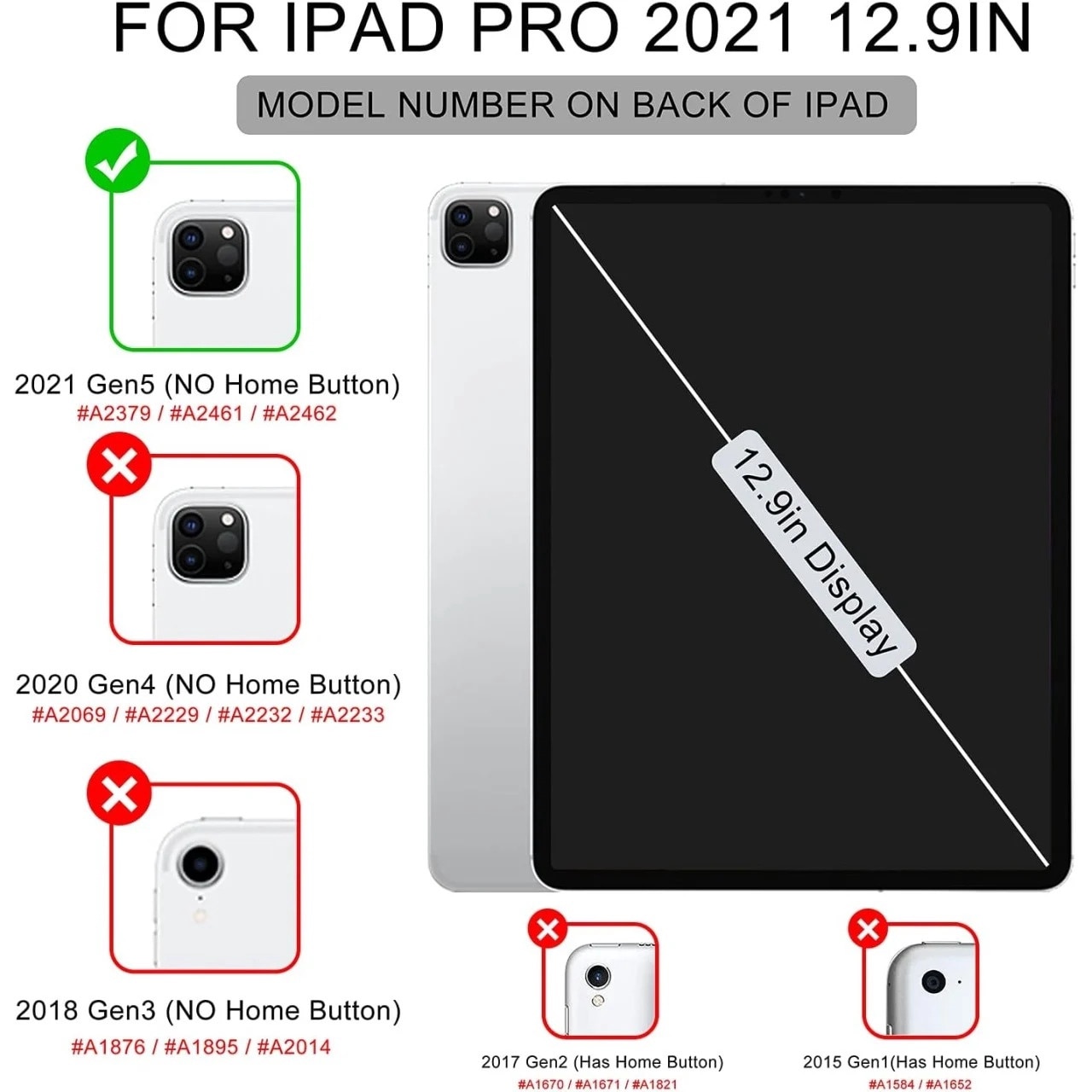 Husa de protectie pentru iPad Pro Soke, Piele Pu, violet, 12, 9 inchi