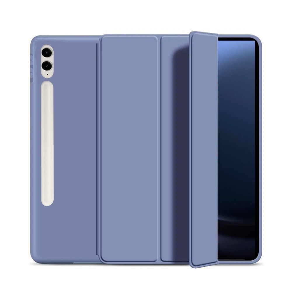 Husa pentru Samsung Galaxy Tab S10 Plus / Tab S9 Plus 12.4", Silicon TPU, Smart Cover - Lavanda