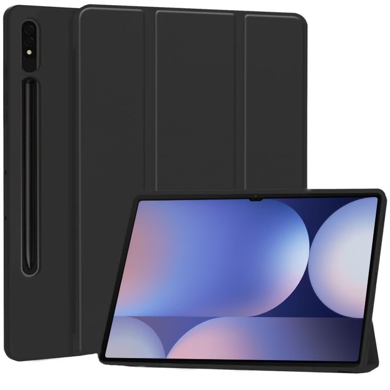 Husa pentru tabletele Samsung Galaxy Tab S10 (2024) / Tab S9 (2023) de 11.0", Smart Cover cu Suport - Negru