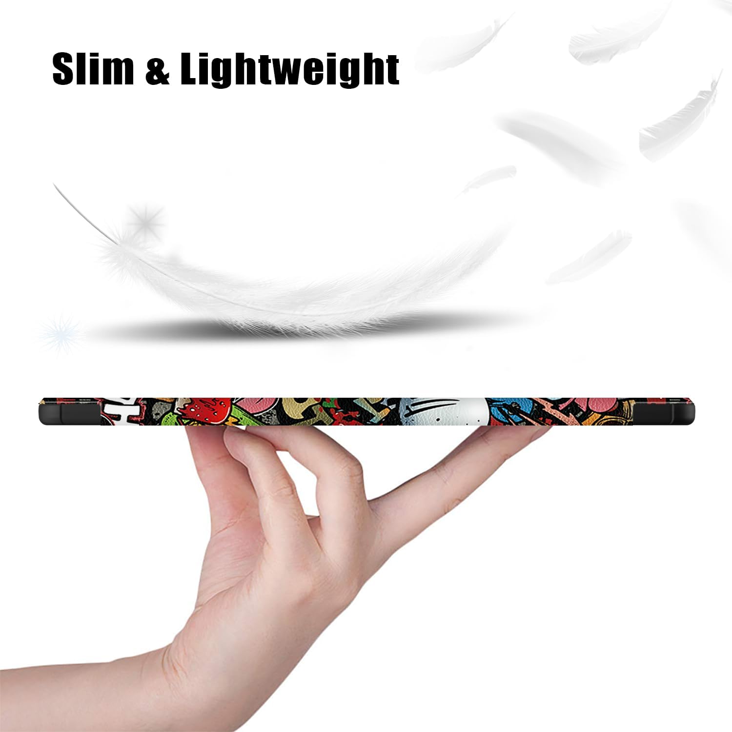 Husa Ultra Slim pentru Samsung Galaxy Tab S9 11.0", Smart Cover - Graffiti