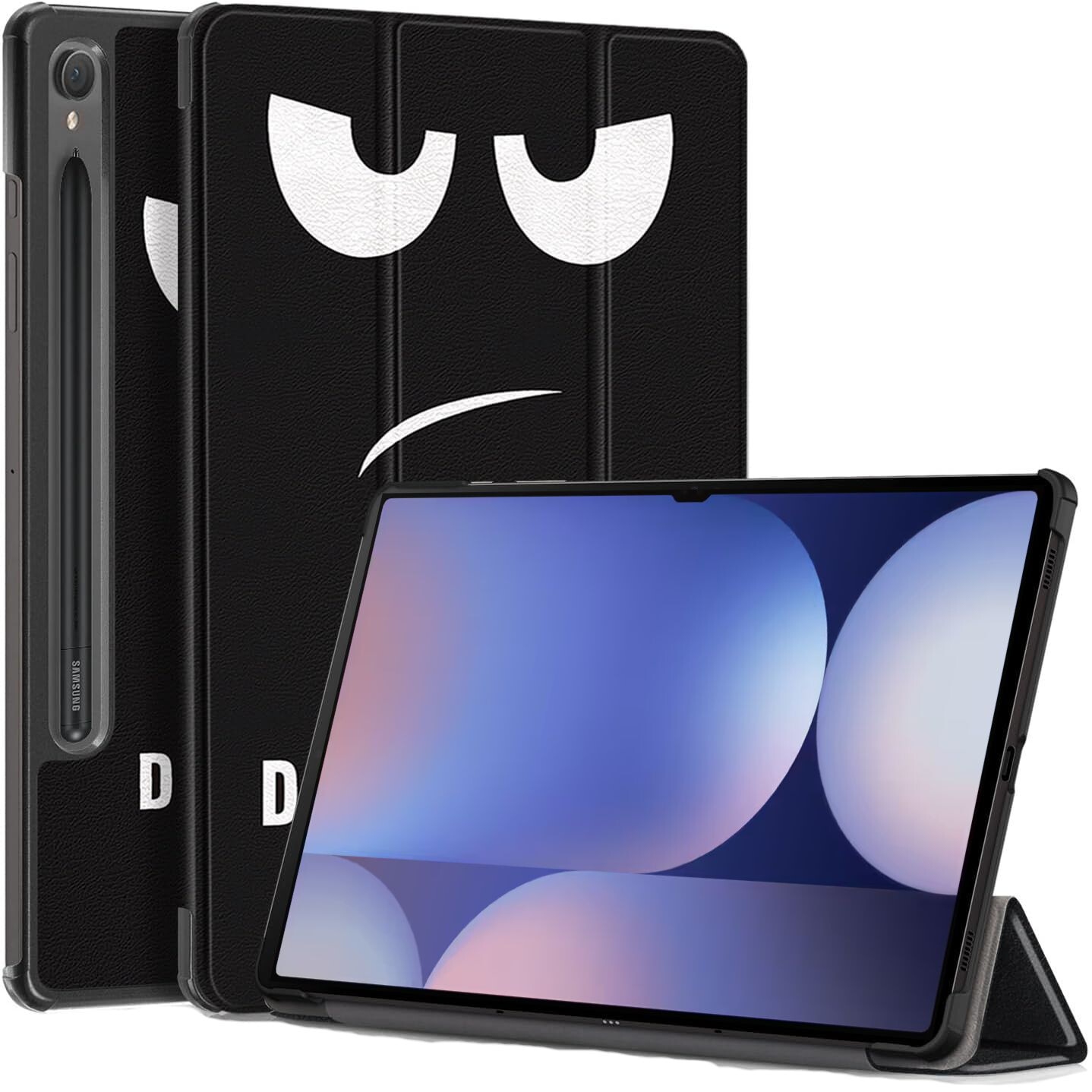 Husa pentru tabletele Samsung Galaxy Tab S10 (2024) / Tab S9 (2023) de 11.0", Smart Cover cu Suport - Don't Touch Me