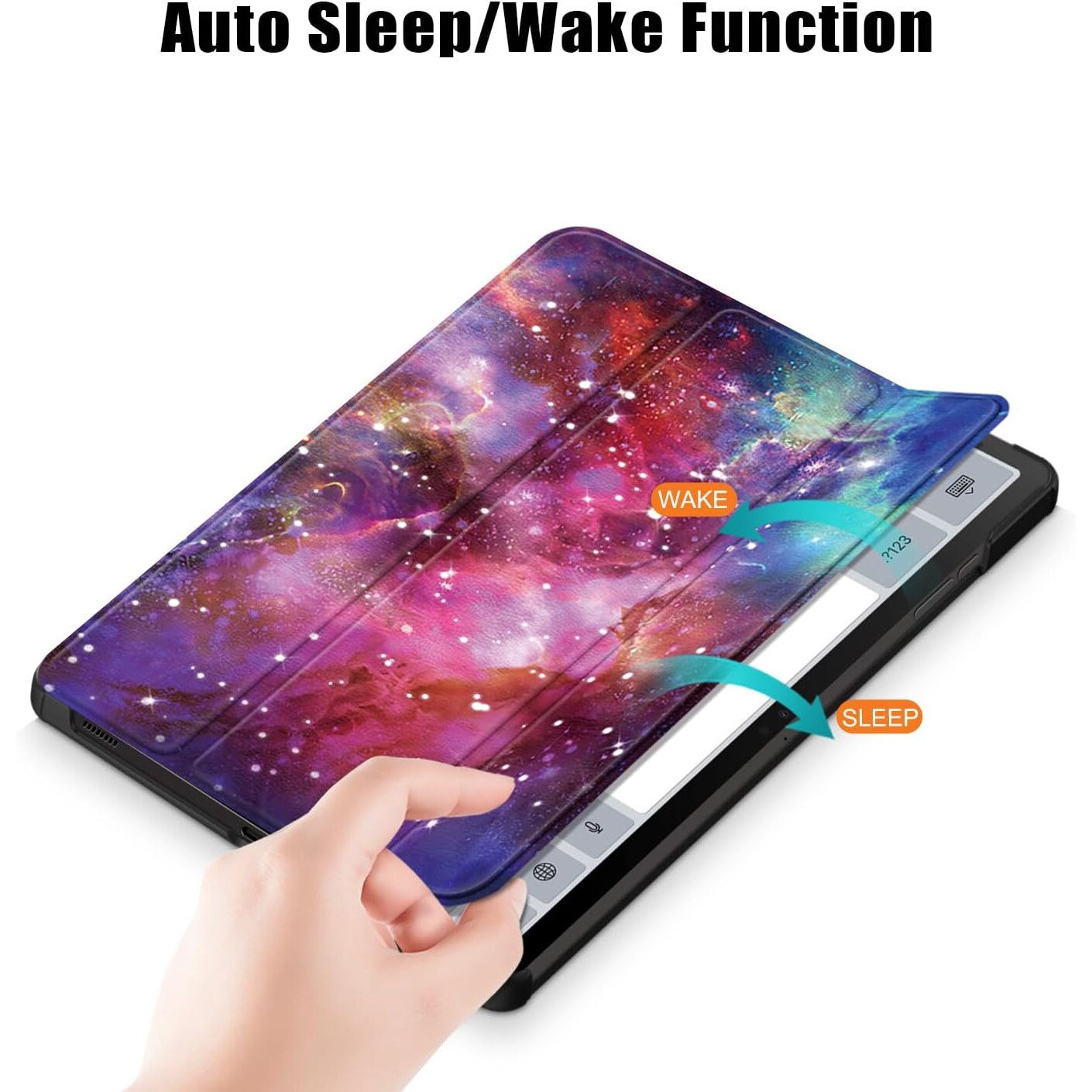 Husa pentru tabletele Samsung Galaxy Tab S10 (2024) / Tab S9 (2023) de 11.0", Smart Cover cu Suport - Galaxy