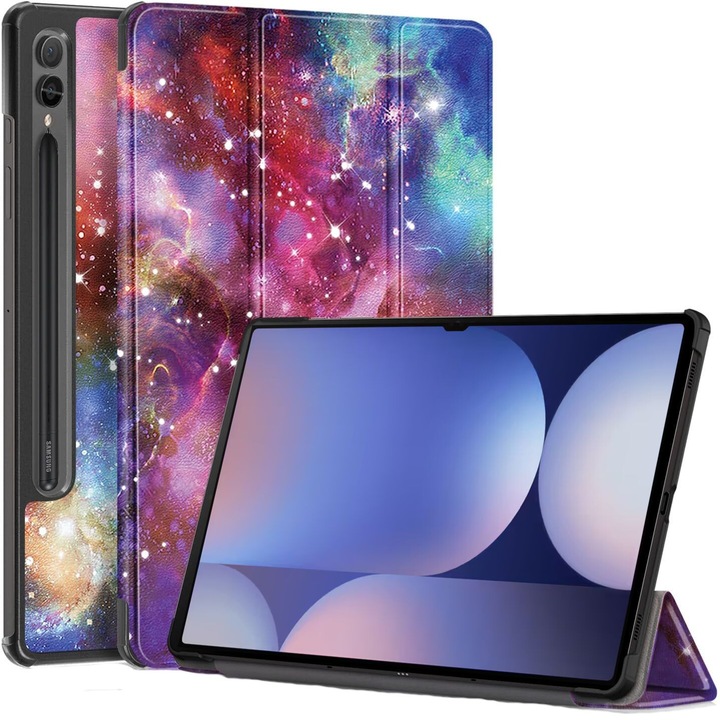 Samsung Galaxy Tab S10 (2024) / Tab S9 (2023) 11,0 hüvelykes táblagépekhez készült tok, intelligens fedél állvánnyal - Galaxy