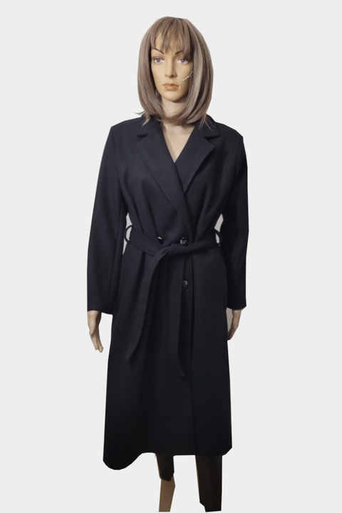 Pardesiu Lung Dama, 6062, Negru, L