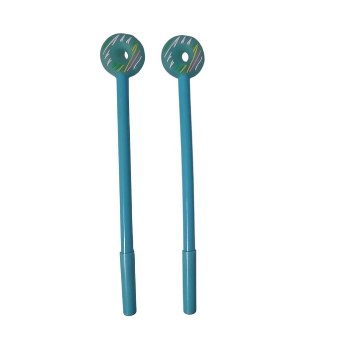 Set 2 Pixuri Gogosi Albastru deschis colectia Funny