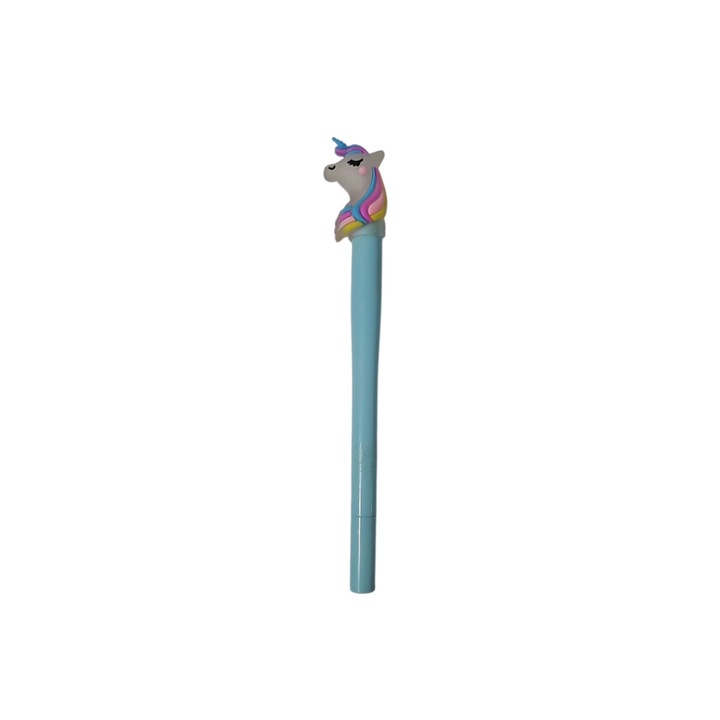 Pix Unicorn Albastru deschis cu Led, mina albastra