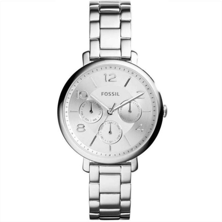Fossil Jacqueline ES3664 óra, multifunkciós, ezüst rozsdamentes acél, 36mm-es tok
