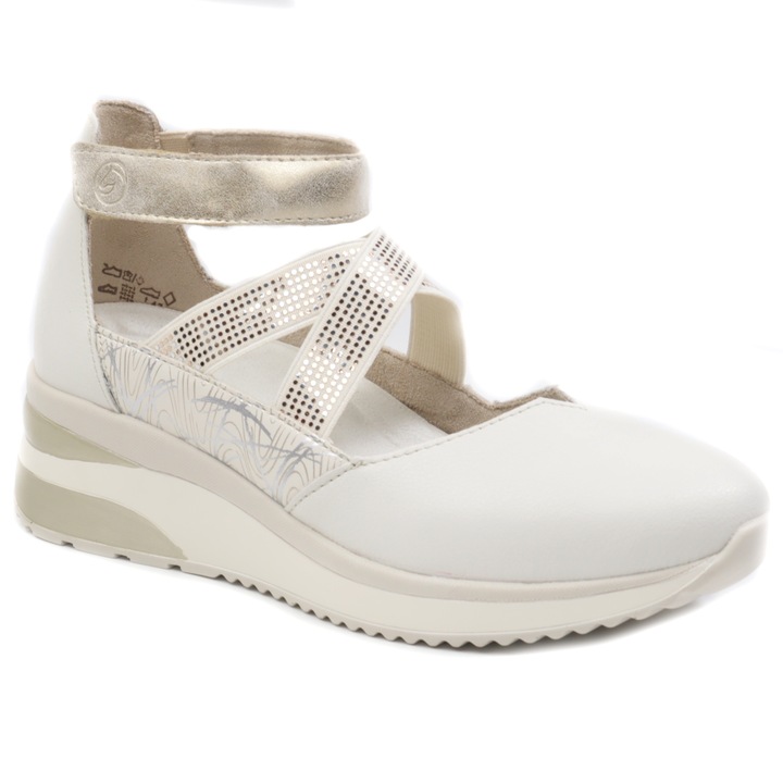 Дамски разкроени обувки D2411 81, Бял