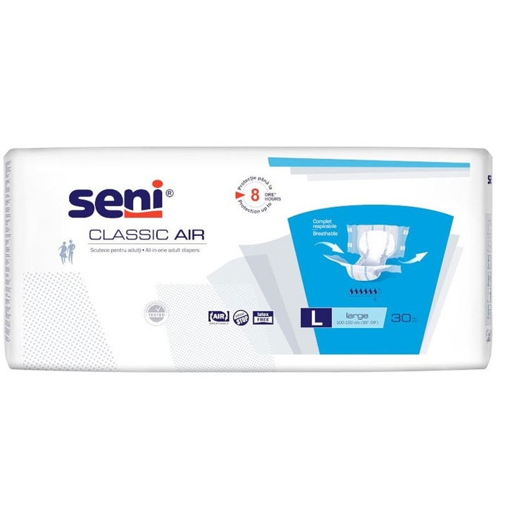 Pachet 2 X Scutec Adult Seni Classic Air Large Nr 3 30buc