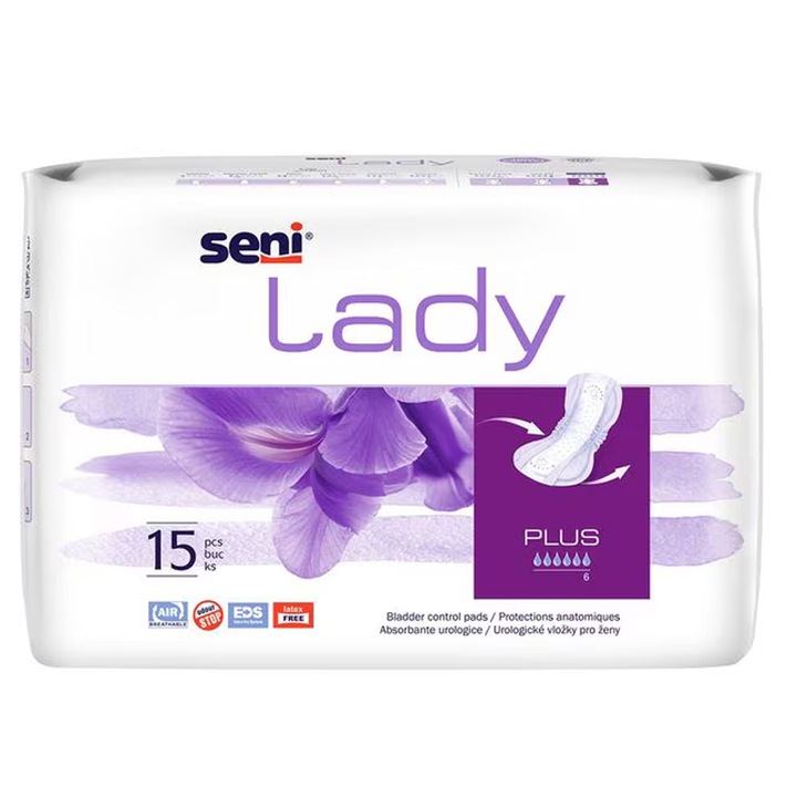 Pachet 3 X Absorbant Incontinenta Seni Lady Plus 15buc