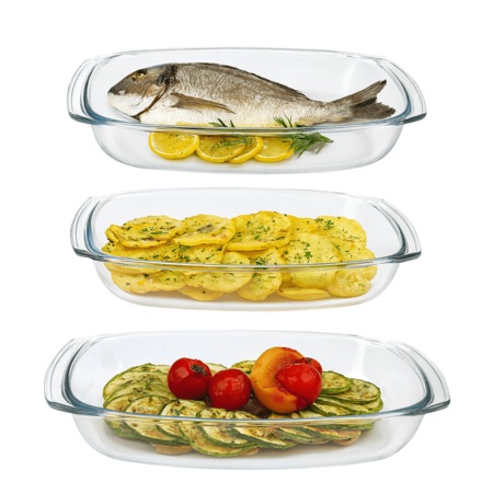 IENA☆ Set 3 Vase Yena Termorezistente Dimensiuni Diferite - eMAG.ro