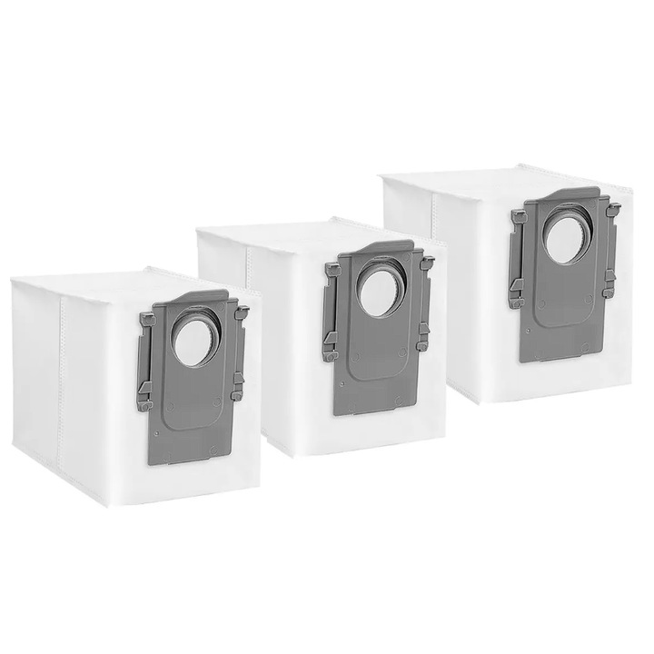 3 darabos DDOLI porzsákkészlet Roborockhoz, kompatibilis a Q Revo, QRevo S, Q Revo Pro, Q Revo MaxV, Q Revo Master, S8 Max V Ultra és S8 Max Ultra készülékekkel.