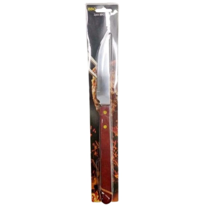 Кухненски нож, дърво+неръждаема стомана