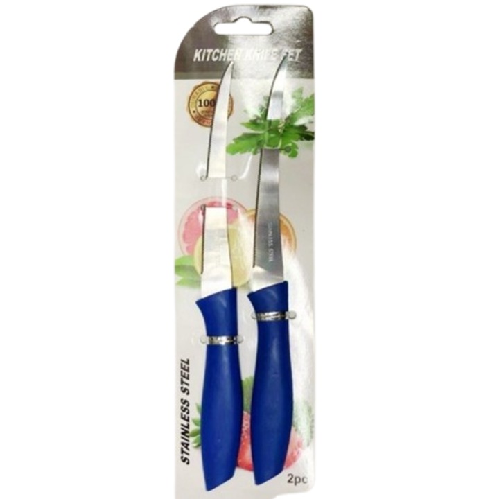 Комплект от 2 ножа PVC+Неръждаема стомана