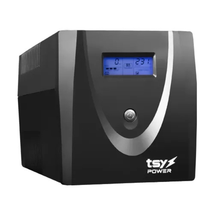 UPS TSY Power, 1200VA/720W, LCD, line interactive, 4 x Schuko TSY-MP-1K2-LCD