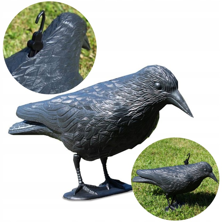 Dispozitiv de speriat pasarile - corb gardenline pta9257