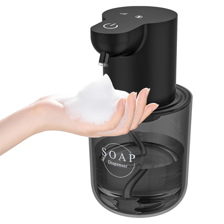 Automata szappanadagoló, Enforose, érintésmentes, 400 ml kapacitás, falra szerelhető, 4 habszint