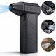 Suflanta aer fara fir Macvi® X3 motor puternic 130000RPM, 4000 mAh Incarcare USB C, indeparteaza instantaneu praful, baterie reincarcabila flux de aer in 3 trepte reglabil, negru