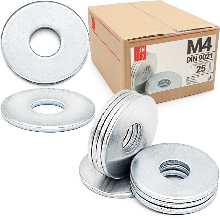 Saiba rotunda M4 marita DIN9021 25buc., Lun Fix