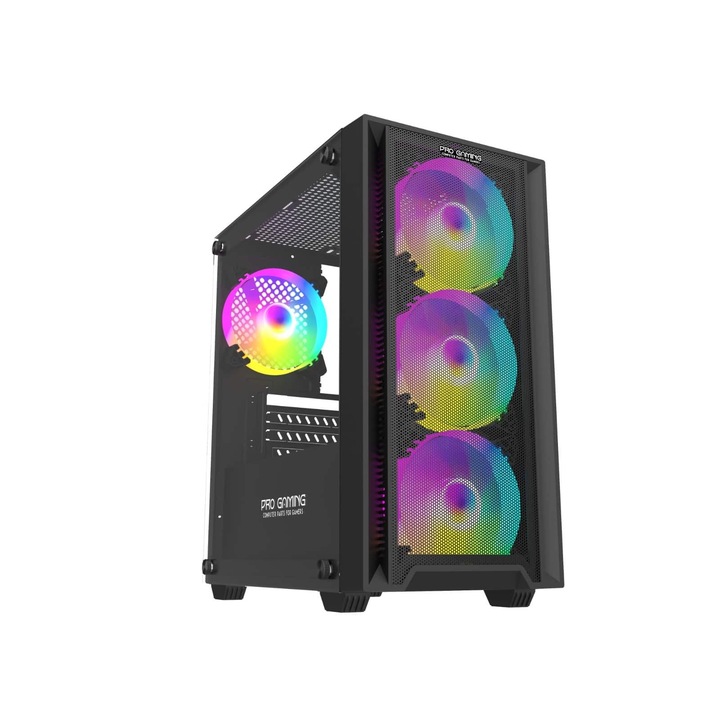 EASYGAMING PROLIGHT® Desktop PC System Intel® i3-14100F 4.7GHz процесор, 16GB DDR4 RAM, 1TB SSD, Nvidia RTX 3050 6GB VIDEO, Windows 11 Pro