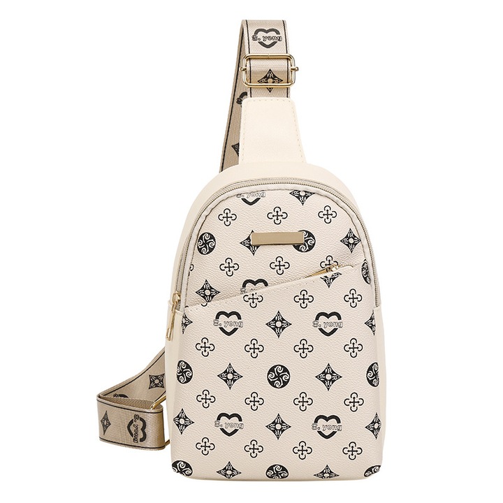 Geanta de piept PU pentru femei crossbody la moda