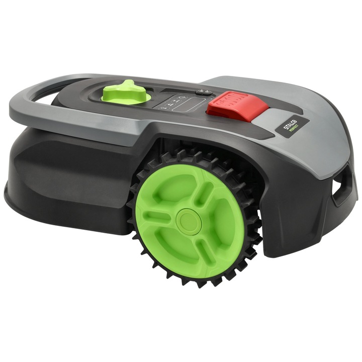 Robot de tuns iarba RMP300, 160 mm diametru taiere, 50 mm inaltime maxima taiere, set lame taiere 3+6 buc, 200 min timp incarcare, STALCO PERFECT S052398699