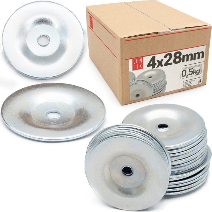 Tetőfedő lemez, Lun Fix, fehér horganyzott, 4x28mm, 0.5kg