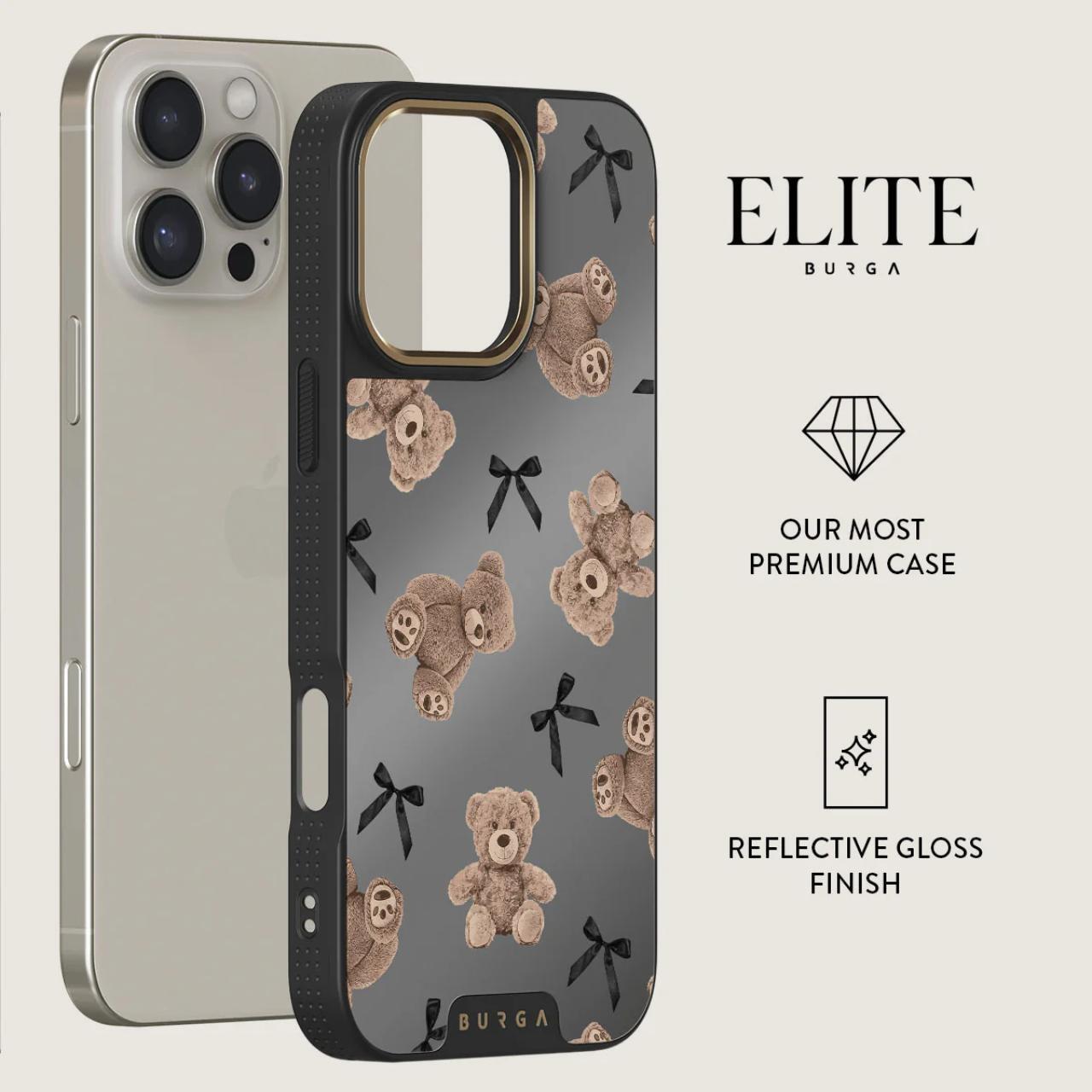 Husa Burga Elite Mirror Magsafe Gold BFF compatibila cu iPhone 16