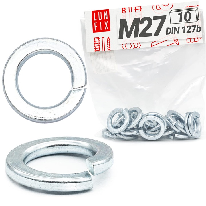 Saiba elastica M27 zincata DIN127 10buc., Lun Fix