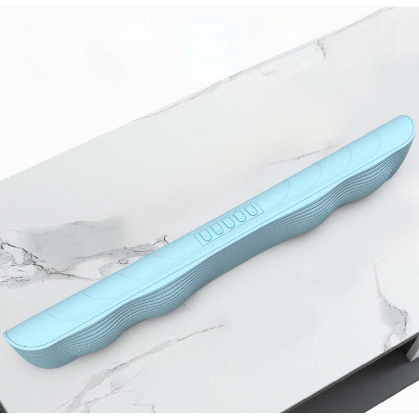 Bara de sunet, Bluetooth 5.0, 20W, 75dB, calitate sunet HIFI, FM, telecomanda, albastru